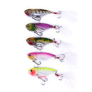 ZANLURE 5pcs/set 5.5cm 11g Quick Sinking Metal VIB Spoon Bait Bass Fishing Lure Artificial Bait Lure