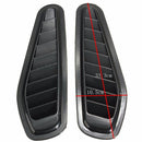 2Pcs Car Decorative Airflow Intake Scoop Turbo Bonnet Vent Cover Hood Fender