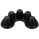 Black Nail Soaker Bowl Soak Finger Treatment Remover Cleaner Manicure Tool