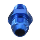 Male AN8 To 3/8inch NPT Thread Aluminum Straight Fuel Oil Hose Fitting Adapter Blue