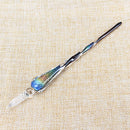 Crystal Glass Dip Pen Ink Set Signature Pen Vintage Handmade Glass Sign Pen Writing Tools