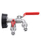 1/2 Inch S60x6 IBC Brass Water Tank Adapter Double Head Tap Outlet Replacement Valve Fitting for Garden Water Connector