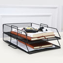 Creative Single Layer File Holder Files Rack Stackable Multi-layer Storage bookshelf Desktop Organizer