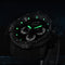 BREAK 5601 Multifunction Men Watch Military Style Rubber Strap Quartz Movement Watch