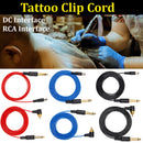 2m Right Angle Tattoo Machine Clip Cord DC OR RCA Cable Line Connector Supply