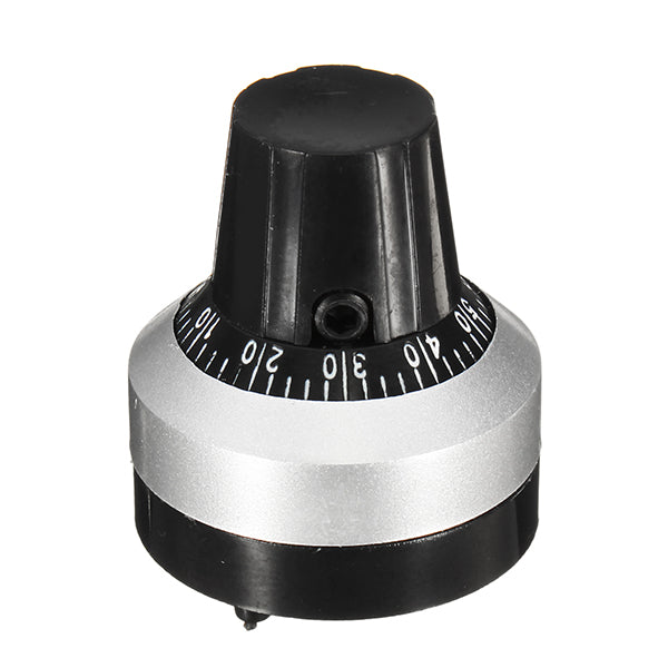 3590S RDK-III-6.35 22x25mm 0-9 Precision Multi-Turn Potentiometer Scale Knob Linear Digital Knob