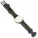 IPRee 4 In 1 EDC Survival Compasss Bracelet Watch Camp Emergency Nylon Paracord Wristband