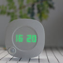 LED Night Light Human Body Infrared Sensor Lamp Cabinet Light With Time Display