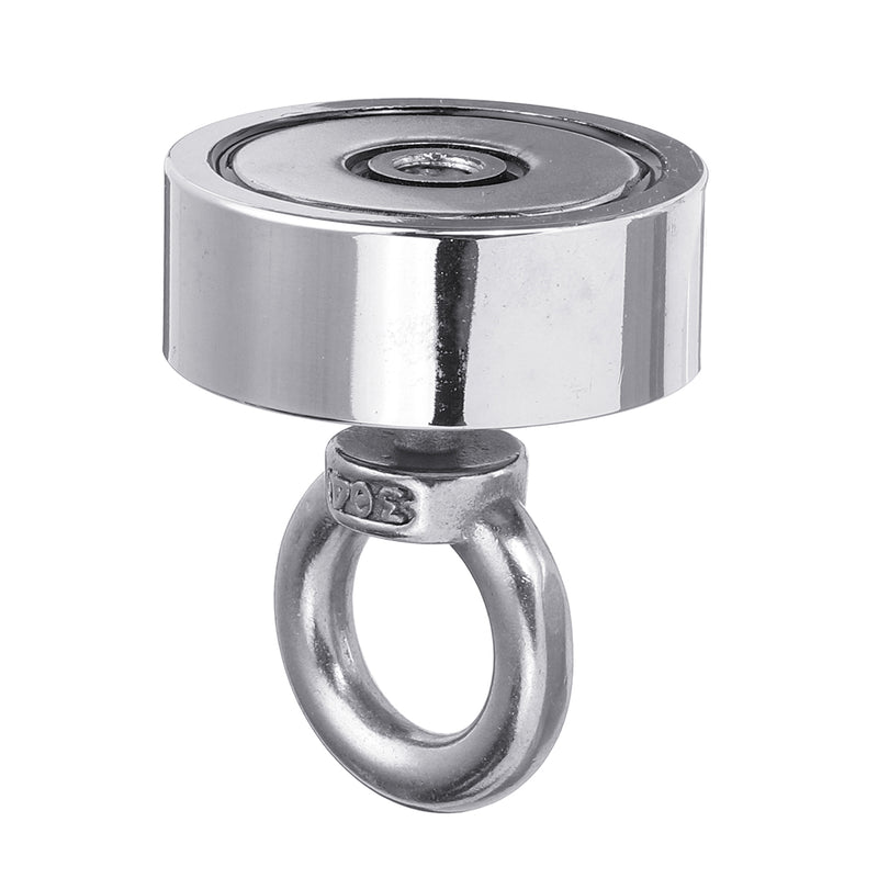 80KG Dual Side Neodymium Recovery Magnet Fishing Magnet Detecting Lifting Salvage Tool