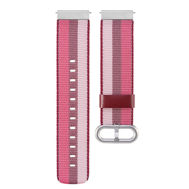 Universal 20mm Nylon Watch Band Replacement Strap For Samsung Gear 2 Classic Aamazfit Garmin