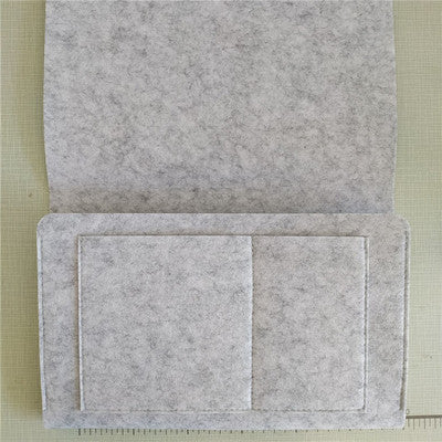 Simple Felt Bedroom Bedside Bag Hanging Remote Control Flat Sofa Battery Storage Bag