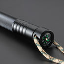 IPRee 7 In 1 Folding Camping Stick Safety Survival Emergency Walking Trekking Pole Cane Tools Kit Outdoor Hiking