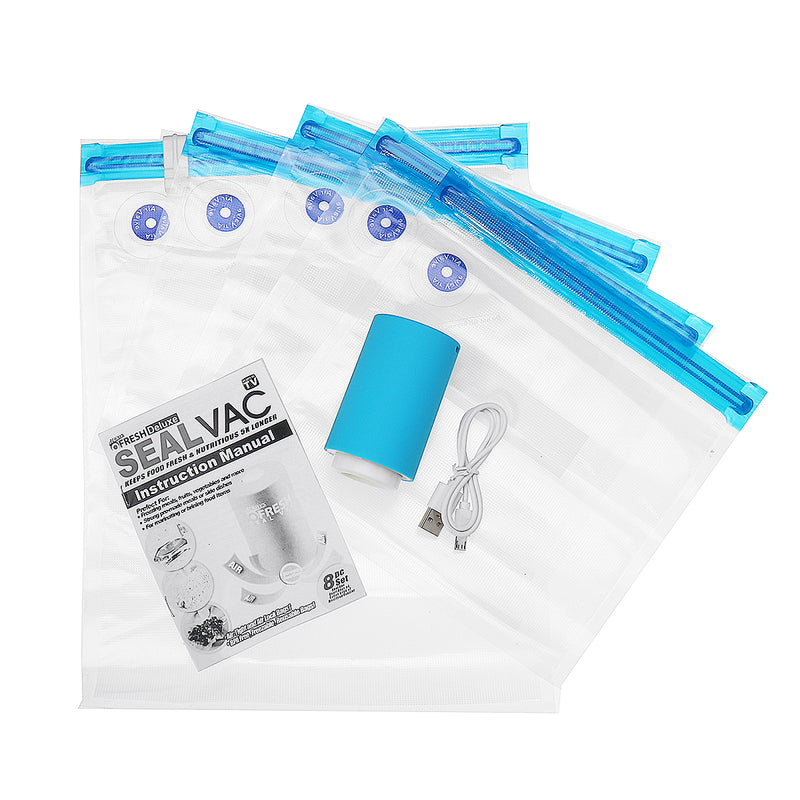 Portable Mini Vacuum Sealer Household Electric Air Pump Automatic Compression Vacuum Pump