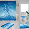 Waterproof Fabric Hooks Bathroom Shower Curtain Pineapple Fruit Bathroom New