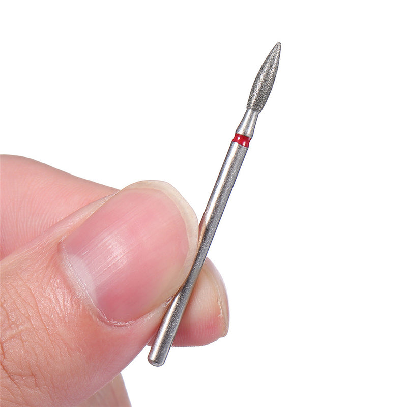30pcs 3/32 Inch Diamond Nail Drill Bits Set for Art Nail Cuticle Manicure Pedicure Tools