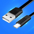 USAMS U2 Type C Flat Fast Charging Data Cable 1.2M For Oneplus 6 5t Xiaomi Mi8 Mi A1 Mix 2 S9+