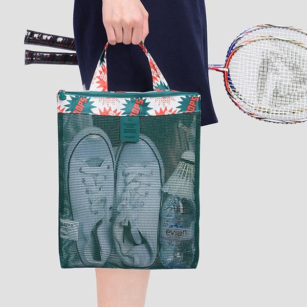 Honana HN-TB25 Travel Mesh Organizer Bag Fashion Large Beach Toiletry Storage Tote Bag