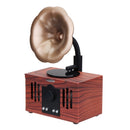 Portable Gramophone Shape Wireless bluetooth Speaker Support TF card AUX U-Disk