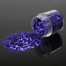 Dark Purple Nail Art Glitter Powder Sheet 1mm Sequins Sparkly Colorful Iridescent Acrylic Tips 10ml