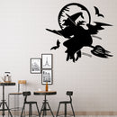 Miico FX3017 Halloween Sticker Cartoon Sticker Witch Pattern Removable Wall Stickers