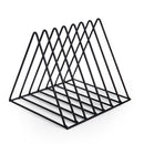 Nordic triangle simple wrought iron Home Decor desktop storage rack shelf file magazine jewelry gold storage box office rack Frame Bracket