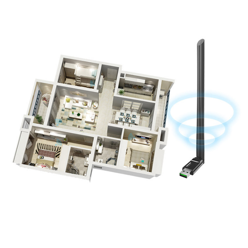 COMFAST CF-WU757F V2 150Mbps 2.4G Wireless Wifi Networking Adapter with 6dbi High Gain Antenna