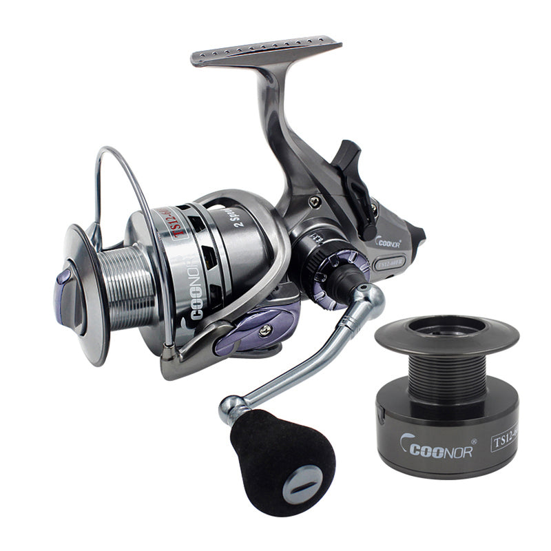 Bobing Coonor TS 4000/6000 Spinning Fishing Reel Doule Unloading Speed Spools Saltwater Pesca Wheel