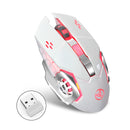 HXSJ M70 2.4GHz 2400DPI Wireless Rechargeable Gaming Mouse Ergonomic Optical Mouse