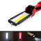 XANES White COB/Red COB+LED 800Lumen 5Modes USB Rechargeable LED Flashlight Outdoor Magnetic Work Light Emergency Light