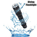 Elfeland D83  T6 1000LM 1Mode Zoomable Underwater LED Flashlight 30M