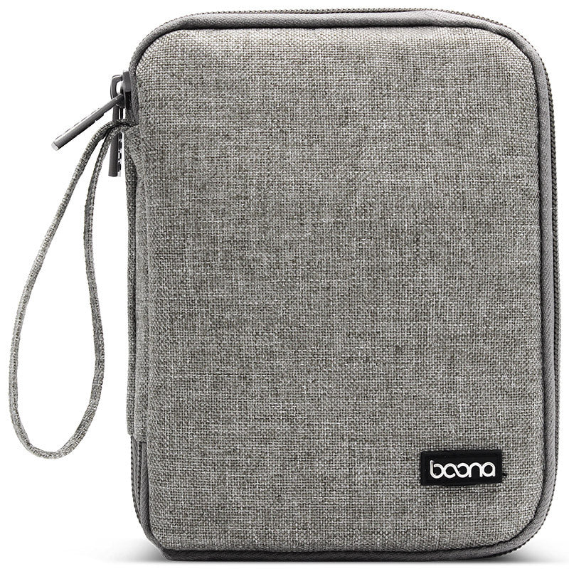 Boona 18*14cm Double-layer Digital Accessories Storage Bag USB Cable Charger Organizer Tablet Bag