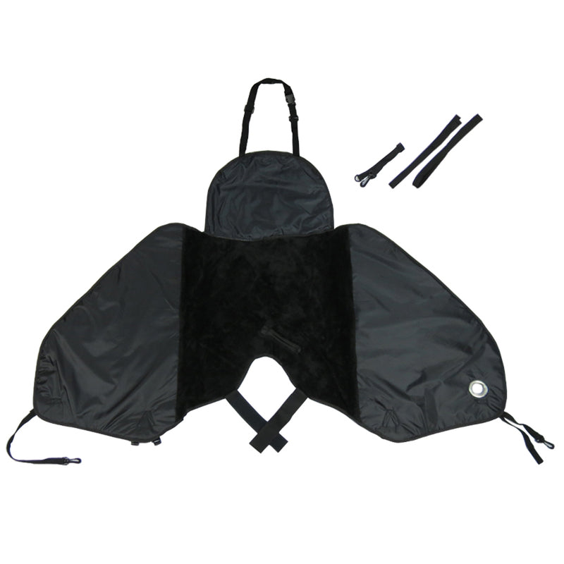 420D Waterproof Fleece Lined Motorcycle Scooter Electric Bike Leg Cover Thermal Apron Winter Warmer Bib Knee Blanket Windproof Protector