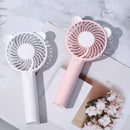 Handheld Fan USB Rechargeable Portable 3 Speed Mini Desktop Cooling Cooler