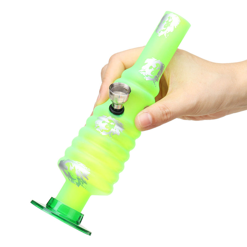 Multifunction Leaf Printing Acrylic Big Water Pipes