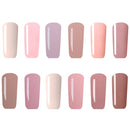 12 Colors Nano White Naked Color System UV Gel Polish Soak-off Nail Art