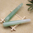 11cm Natural Gemstone Quartz Jade Stick Manual Massage Wand Body Care Relaxing Massager Tool