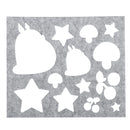 6Pcs Wool Felt Template Mould Needles Tool Set Yarn Needle Felting Mould Mat DIY Materials Doll Beginner Craft