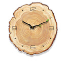 Loskii MW002 Creative Wooden Pattern Wall Clock Mute Wall Clock Quartz Wall Clock For Home Office Decorations