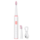 USB Electric Toothbrush Rechargeable Smart IPX7 Waterproof Timer 3 Modes Toothbrush with 2 Brush Heads