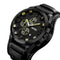 SKMEI 9165 Business Style Date Display Men Wrist Watch Leather Strap Quartz Watches