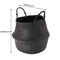 Black Seagrass Belly Basket Storage Holder Plant Pot Bag Home Decoration Storage Baskets