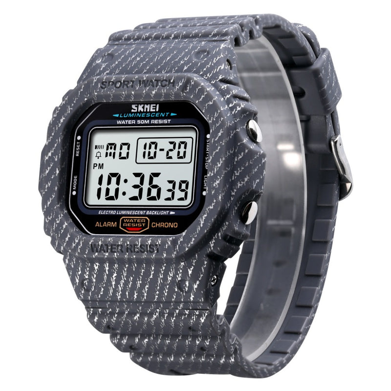SKMEI 1471 Military Stopwatch Alarm Waterproof Sports Shockproof Digital Watch Men Watch