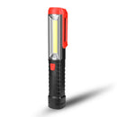 90 Rotation COB+LED USB Rechargeable Emergency Worklight with Magnetic Flashlight LED Work Light