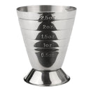 Stainless Steel Multi Level Measure Cup For Bar Craft Pourer Measuring