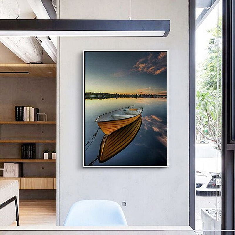 40X30CM Sea Boat Modern Art Painting Canvas Home Wall Decoration No Frame