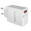 FLOVEME QC3.0 Fast Travel Wall USB Charger Adapter EU Plug For Smart Phone Tablet Camera
