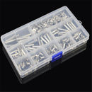 90 Sets M5 6-30mm Nickel Plating Phillips Chicago Binding Posts Stud Screws Rivet Button Bookbinding