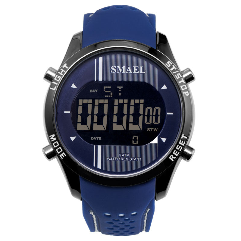 SMAEL 1283 Digital Watch LED Men Sport Outdoor Silicone Strap Military Male Wrist Watch
