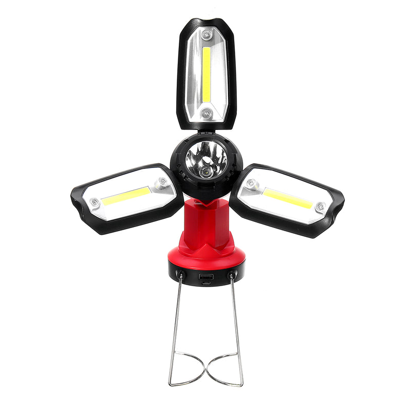 COB LED Work Folding Light USB Rechargeable Portable Emergency Flood Lamp Stand