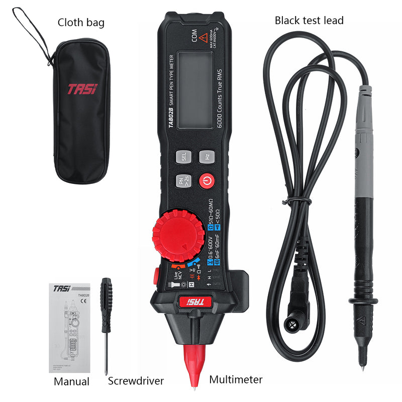 TA802 True RMS 6000 Counts Digital Display Pocket Pen Multimeter High Precision Smart Multimeter